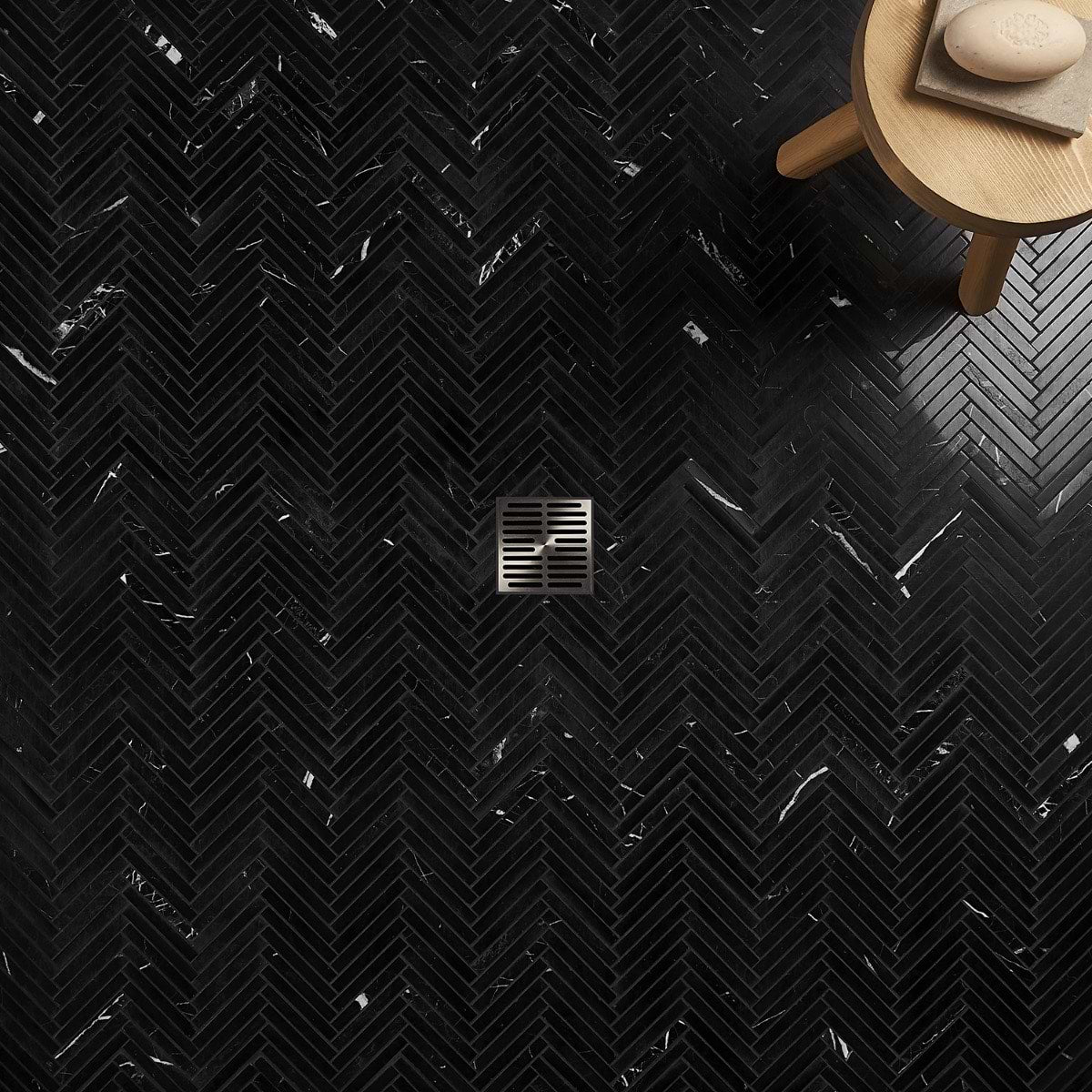 Marquina Herringbone 5X4 Polished
