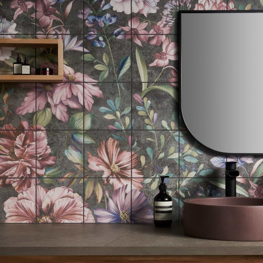 Garden Pink Mural 8X8 Matte
