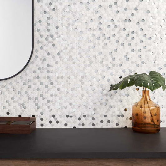 Circles Carrara Thassos Mirror Polished (discontinued)