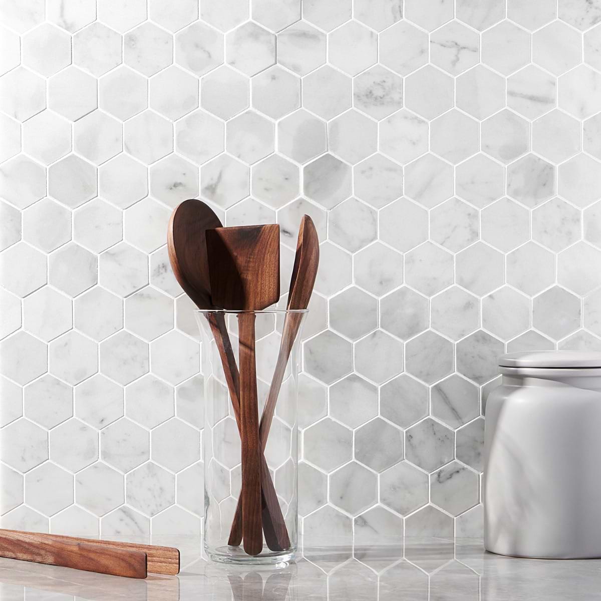 Carrara 2" Hex Polished