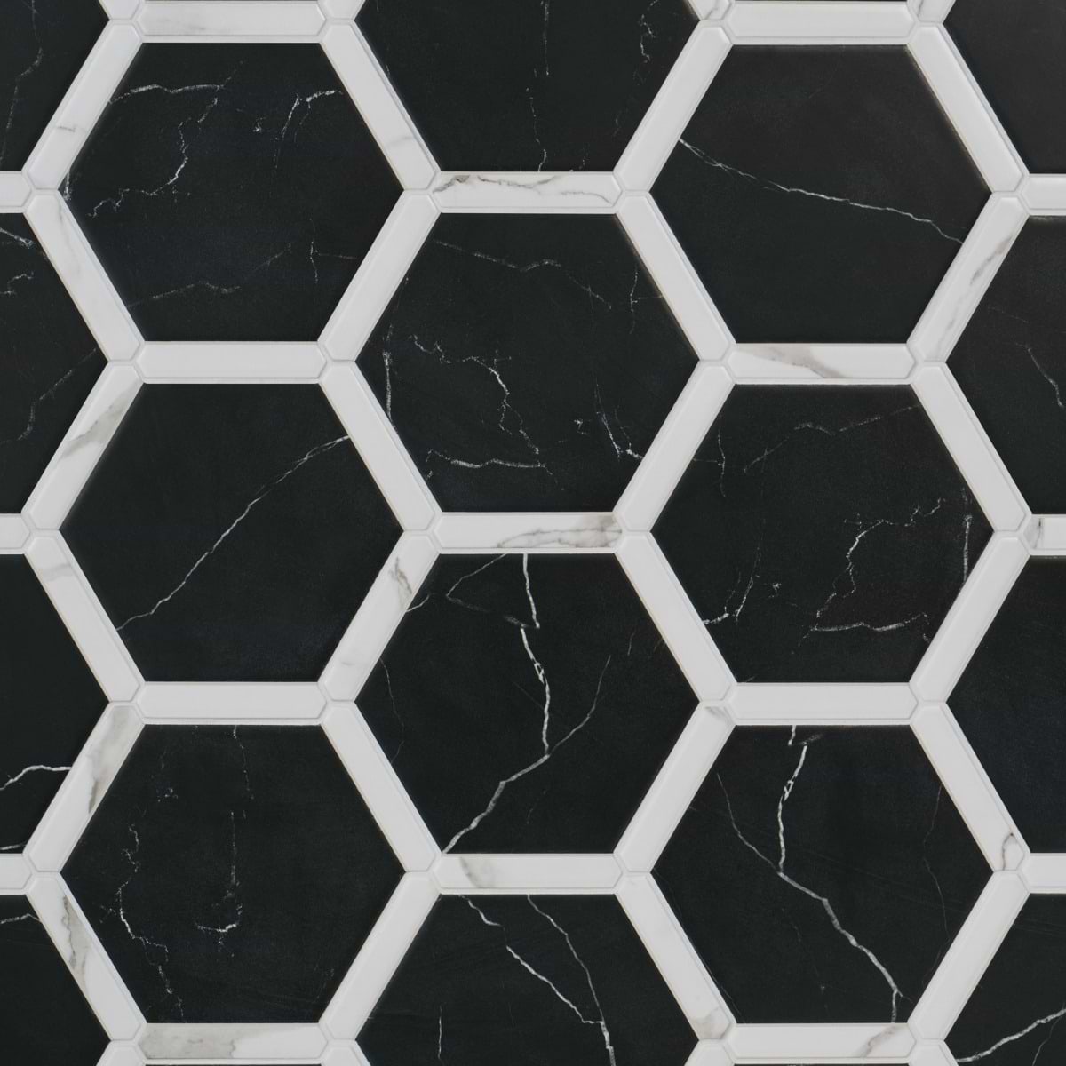 Nero Black 9" Hex Matte