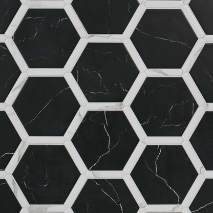 Nero Black 9" Hex Matte