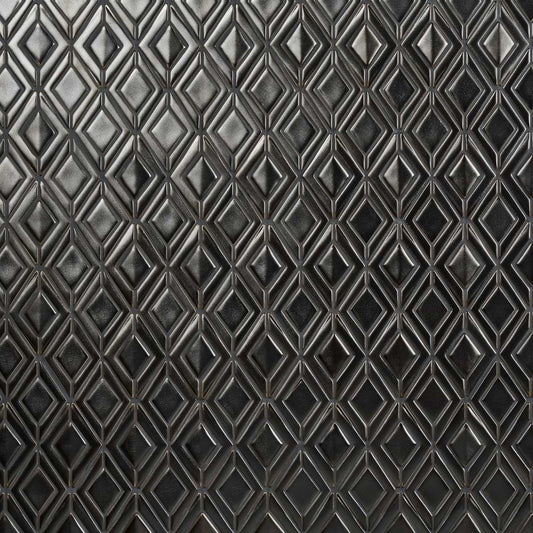 Baroque Glass Ravello Gun Metal Matte