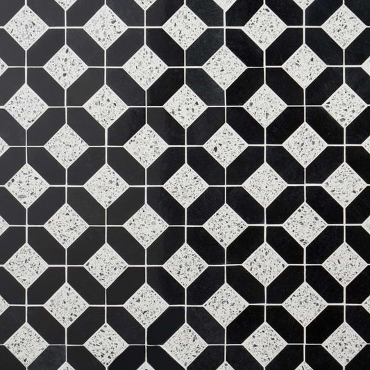 Nero Truffle - Nero Marquina Terrazzo Polished (discontinued)