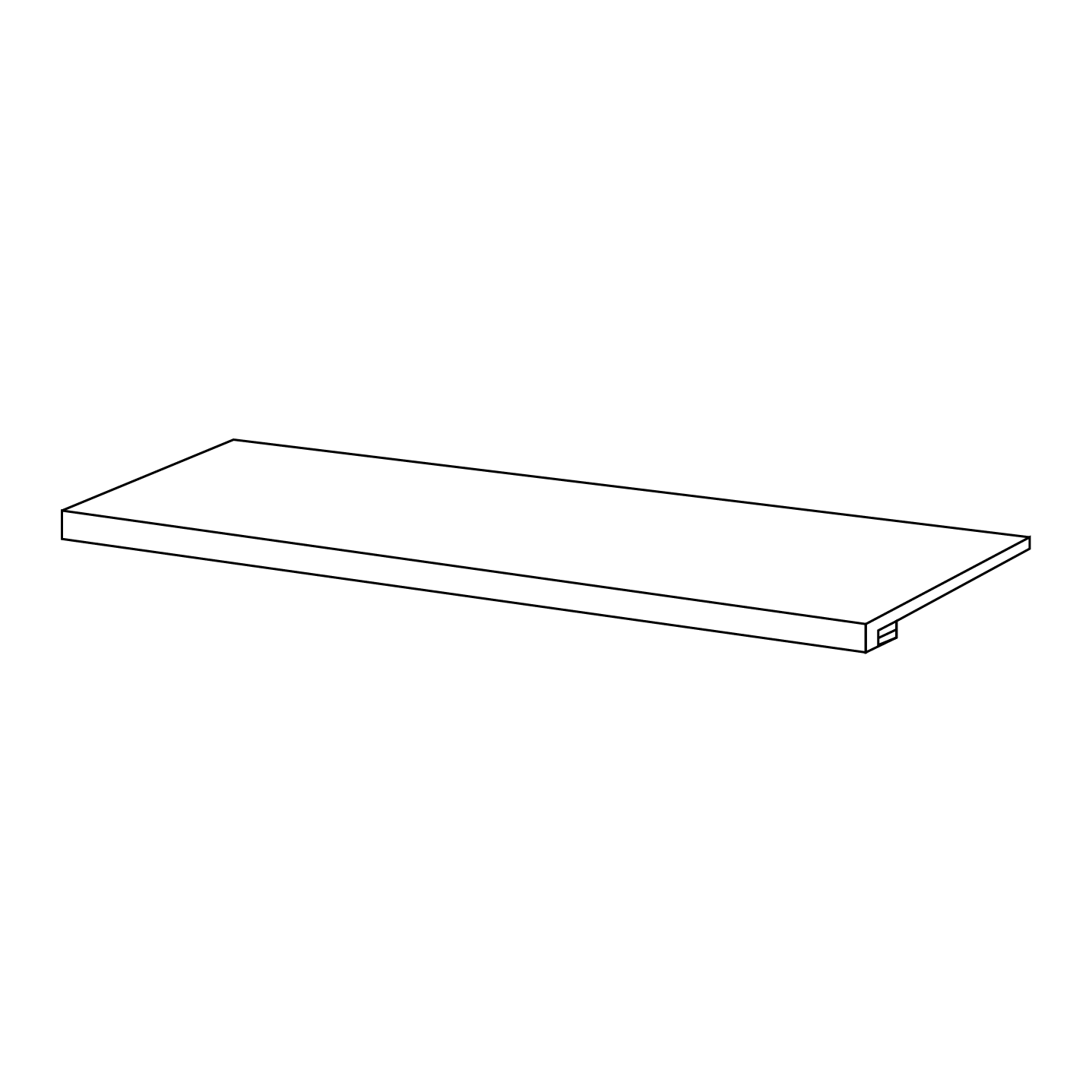Caffe 13x48 Stair Tread w/ Nosing