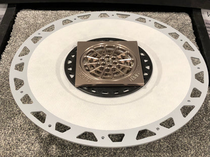 Brushed Nickel Tub Drain 4x4