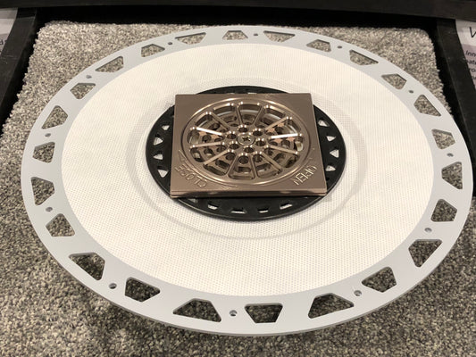 Brushed Nickel Tub Drain 4x4