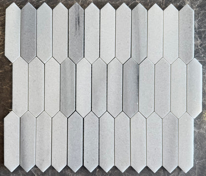Frost White Baby Picket 1x3 Polished