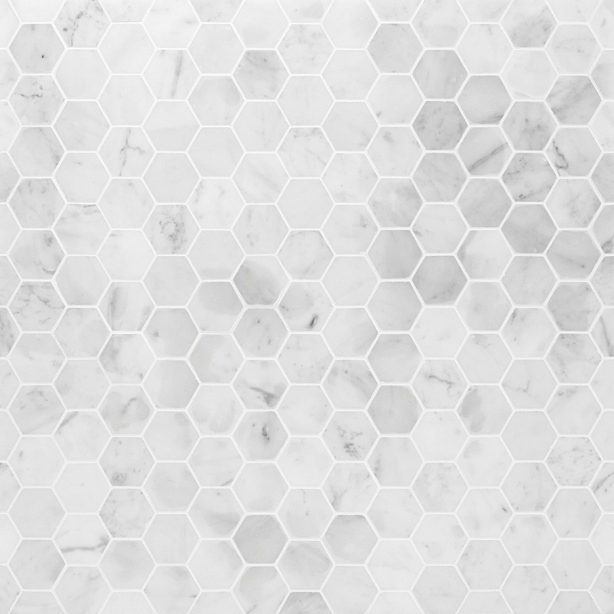 Carrara 2" Hex Polished