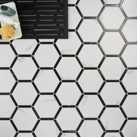 Bianco White 9" Hex Matte (discontinued)