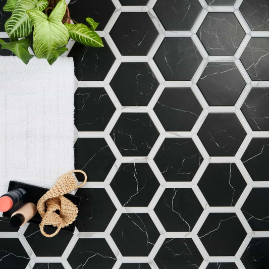 Nero Black 9" Hex Matte