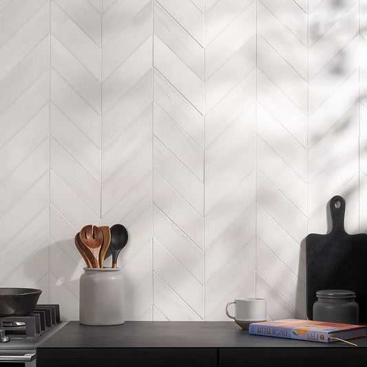 Premium Chevron 3X12 Honed