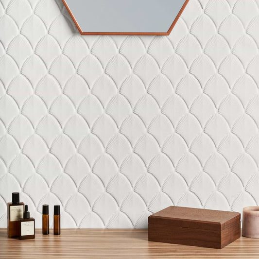 Blanco White Fan 3X4" Polished
