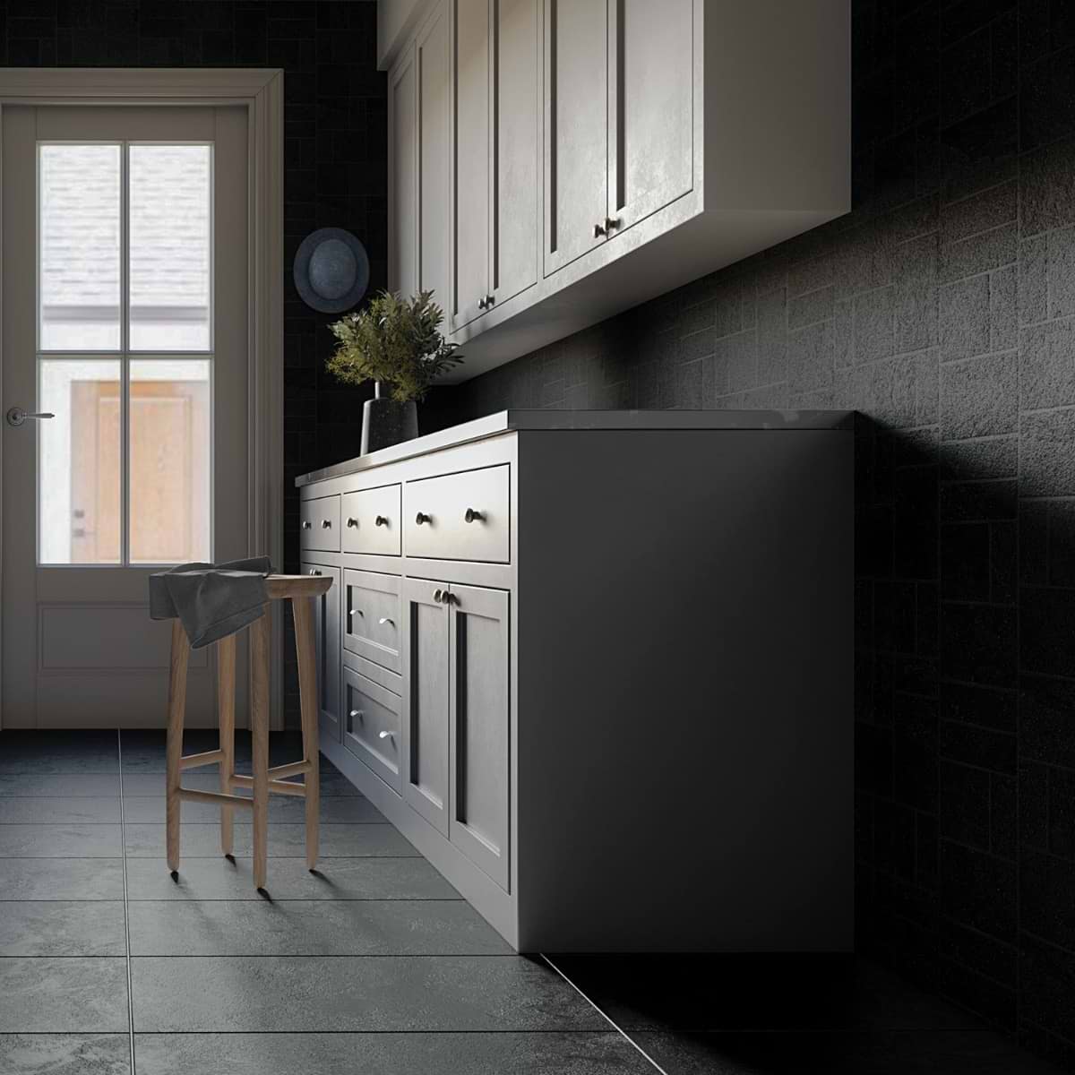 Olympic Charcoal French Pattern Matte