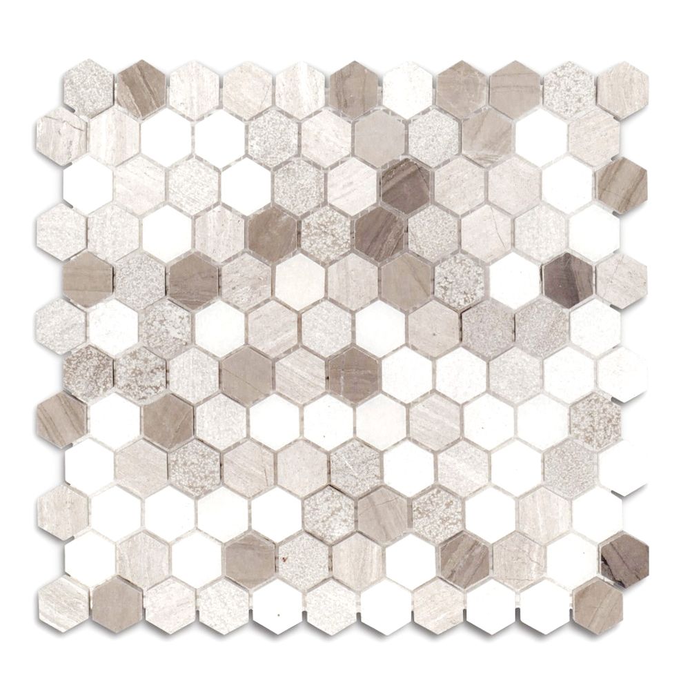 Pattern C (Textured Blend) 1" Hexagon 11x12