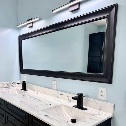 Vanity Black on White 23x72