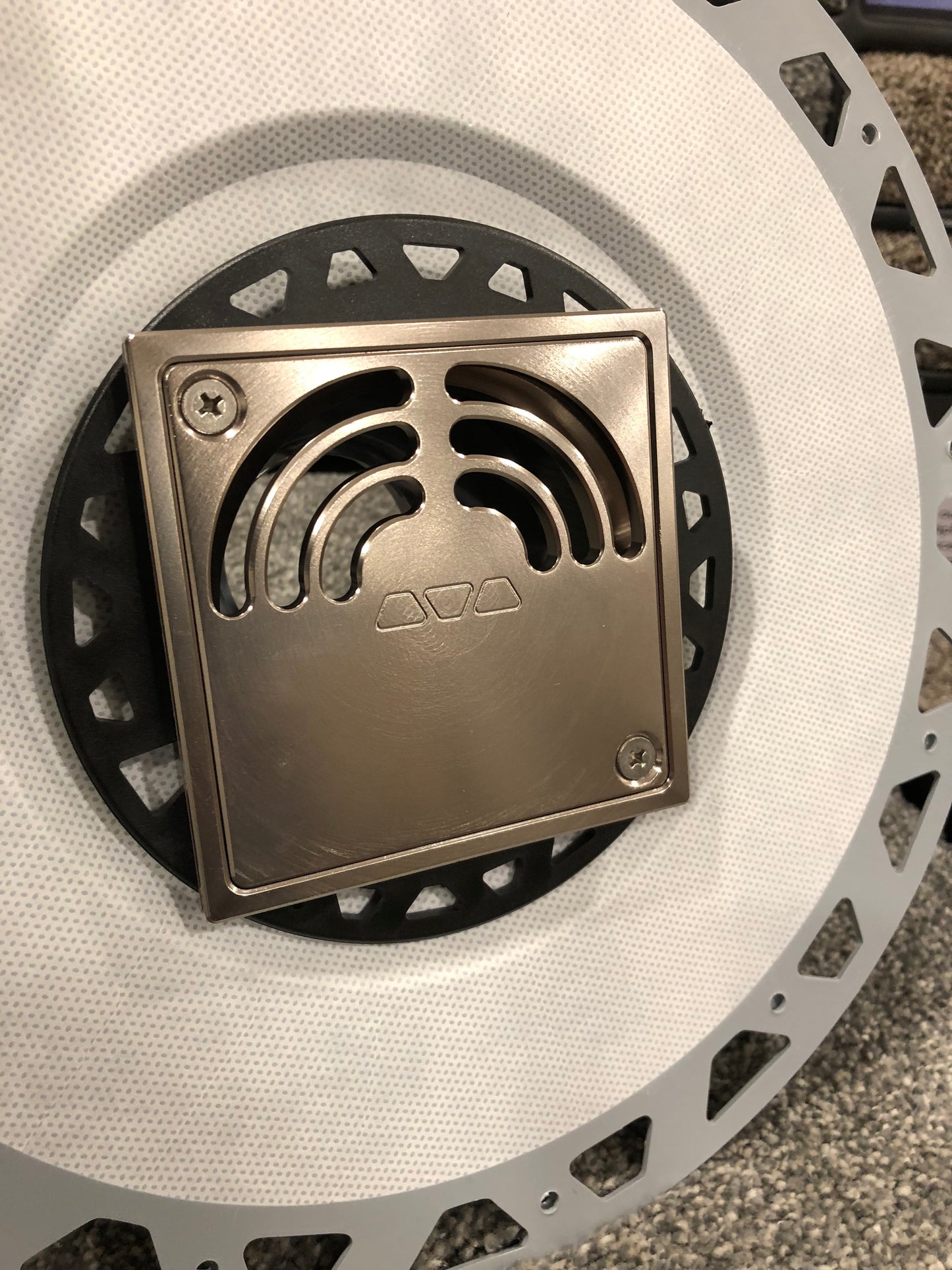 Brushed Nickel Overflow 4x4