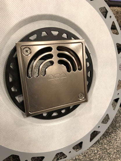 Brushed Nickel Overflow 4x4
