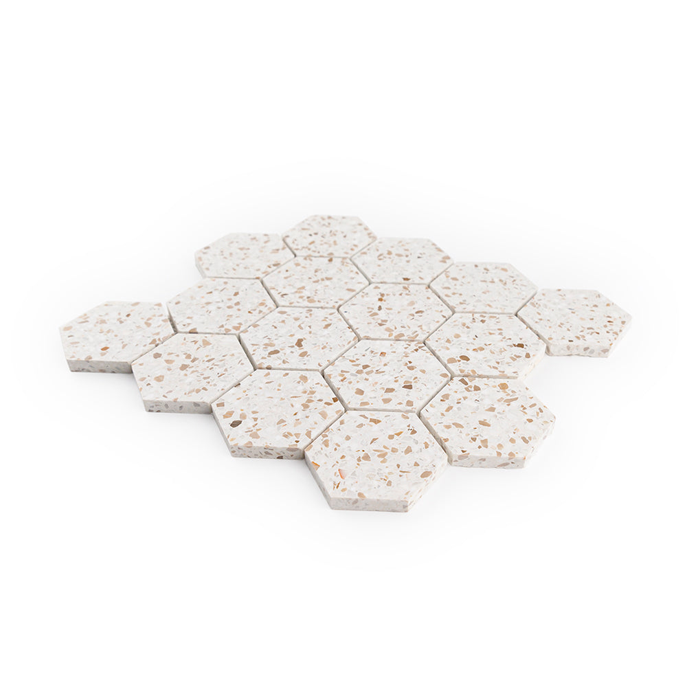 Bourbon 3" Hexagon 10x12