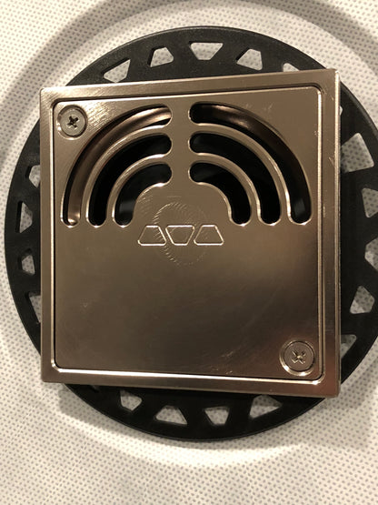 Brushed Nickel Overflow 4x4