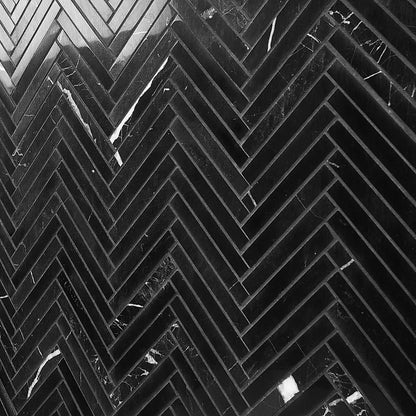 Marquina Herringbone 5X4 Polished
