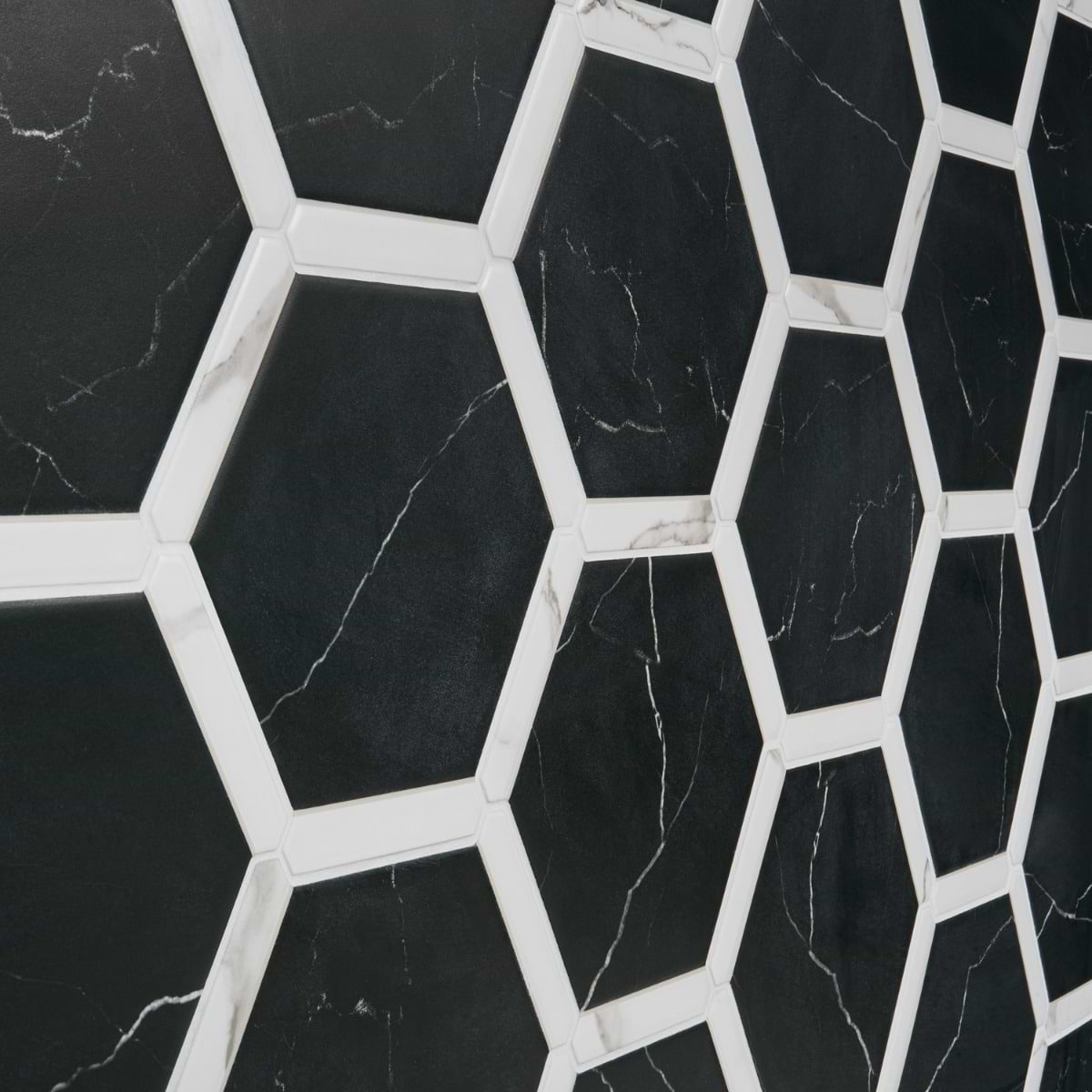 Nero Black 9" Hex Matte