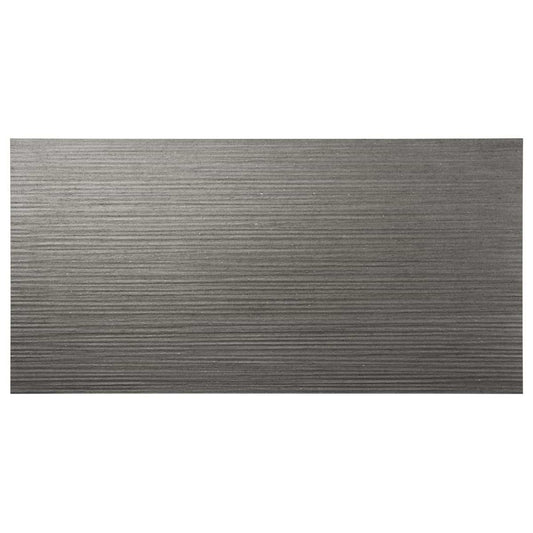 Tectonic Pleated Antracite Gray 24X48 Matte