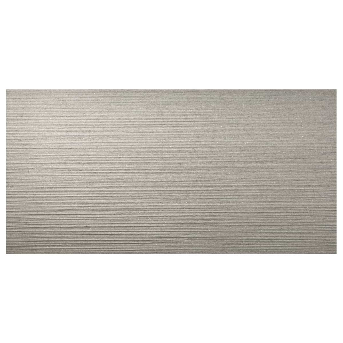 Tectonic Pleated Silver Gray 24X48 Matte