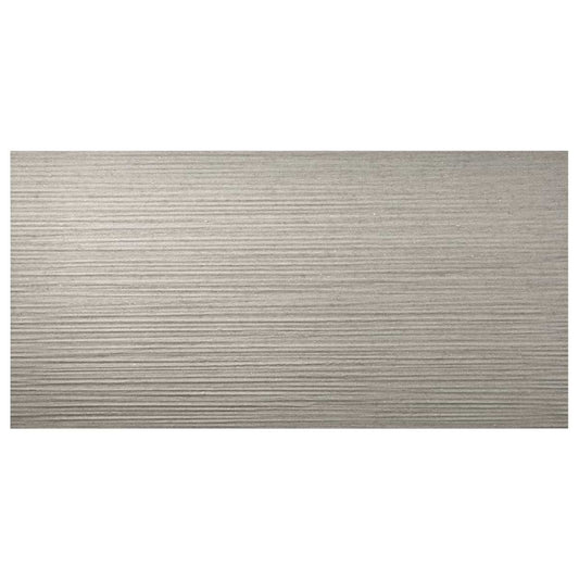 Tectonic Pleated Silver Gray 24X48 Matte