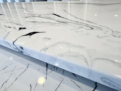 Vanity Black on White 23x72