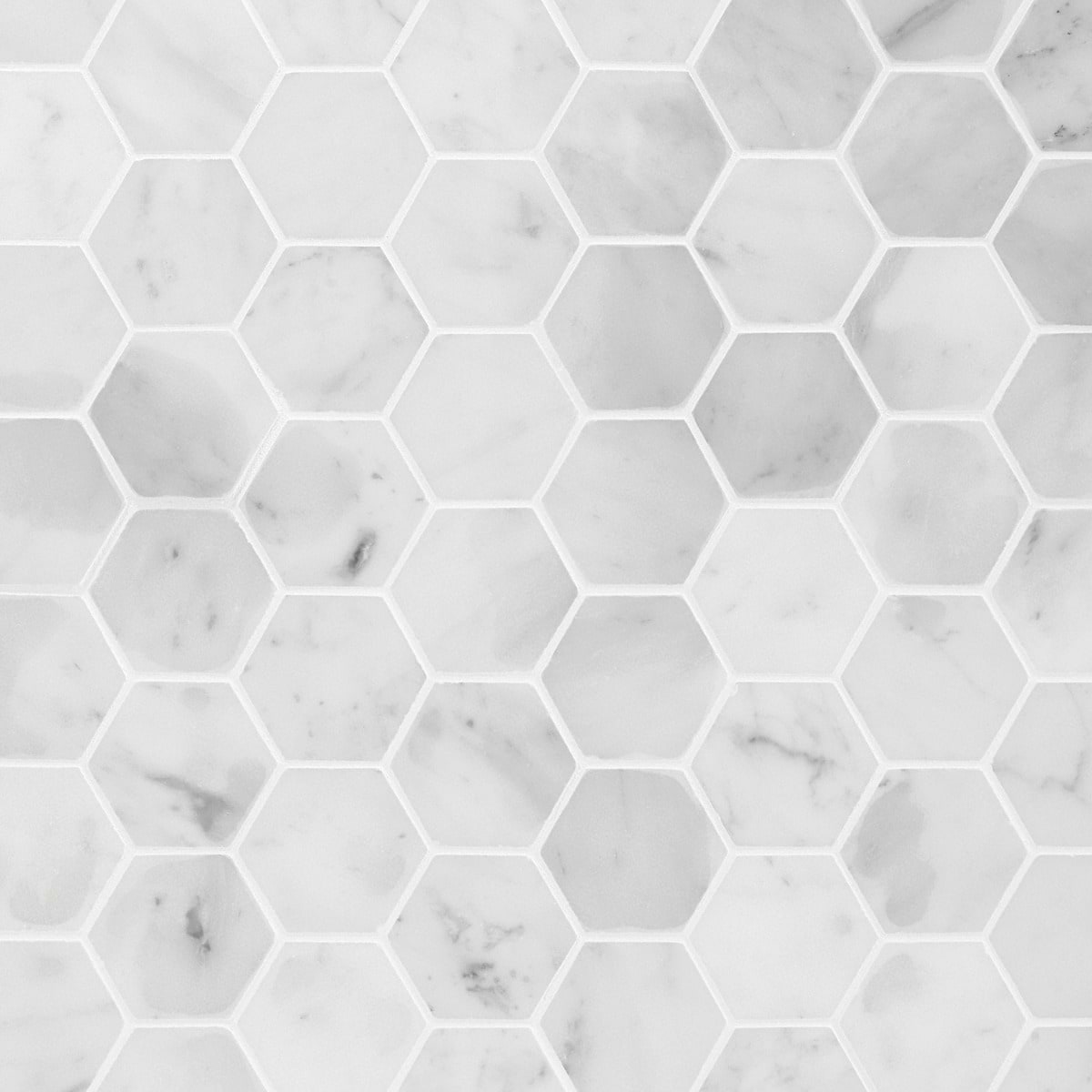 Carrara 2" Hex Polished