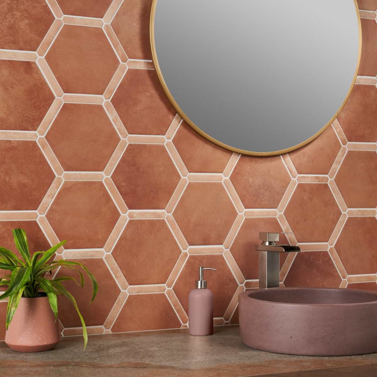 Dark 9" Hex Matte