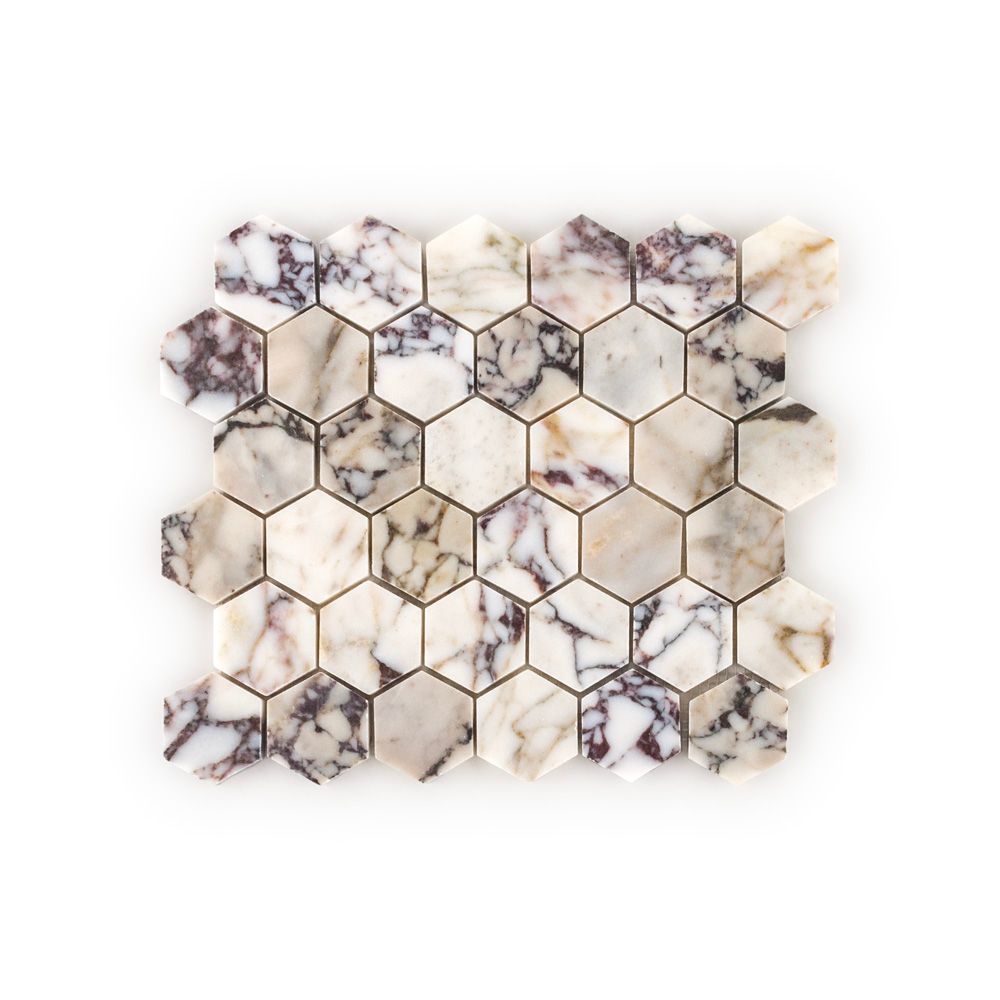 Afyon Violet 2" Hexagon 10x12