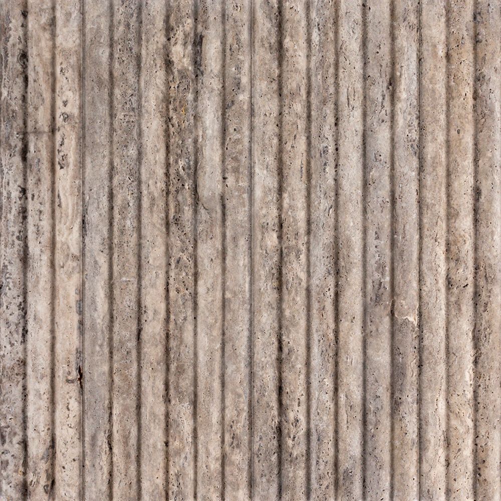 Silver Travertine Fluted 6x24