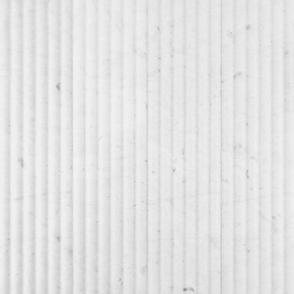 Crystal White Fluted 6x24