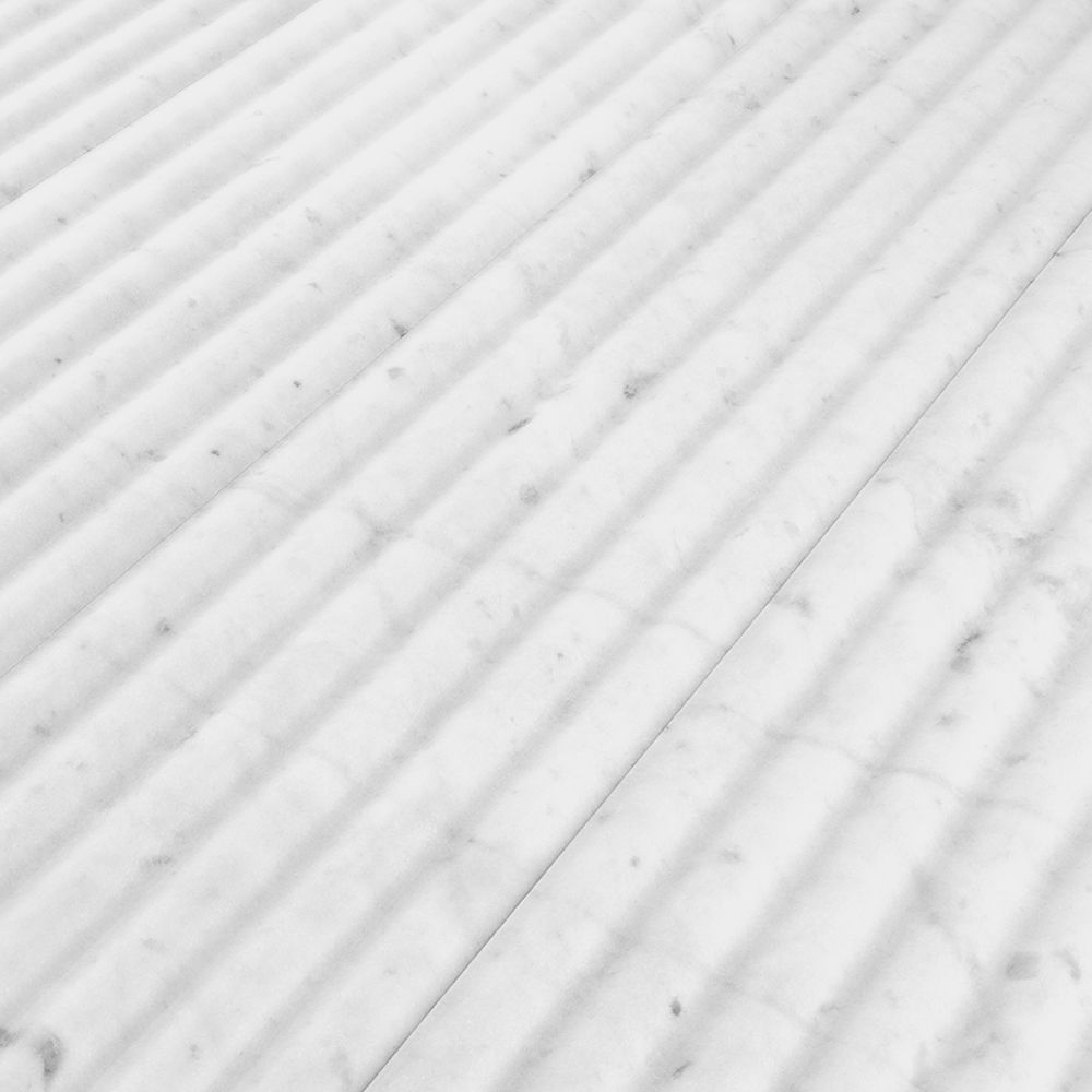 Crystal White Fluted 6x24
