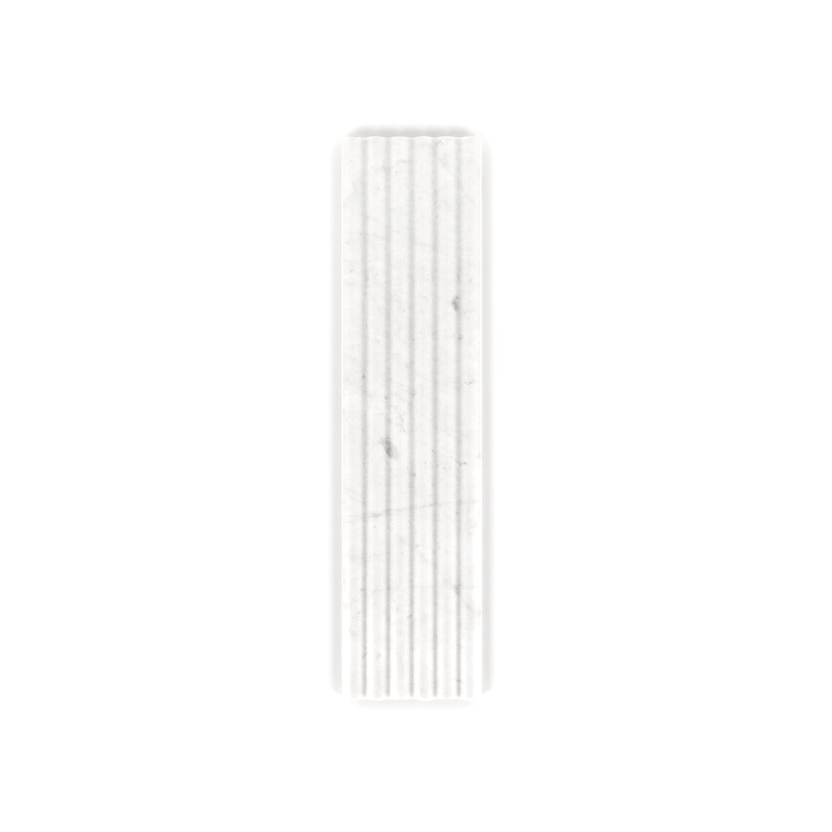 Crystal White Fluted 6x24