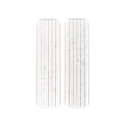 Crystal White Fluted 6x24