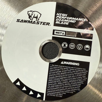 7" High Performance Diamond Blade