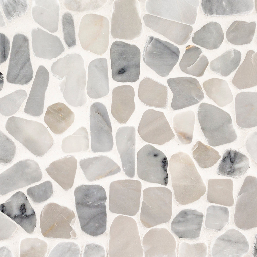 White Pebble Harbor 12x12