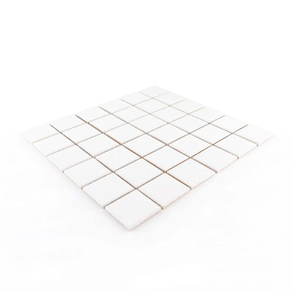 White 2" Square 12x12