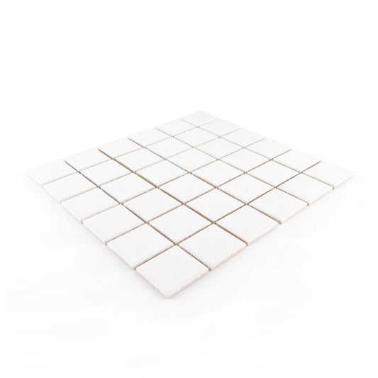 White 2" Square 12x12