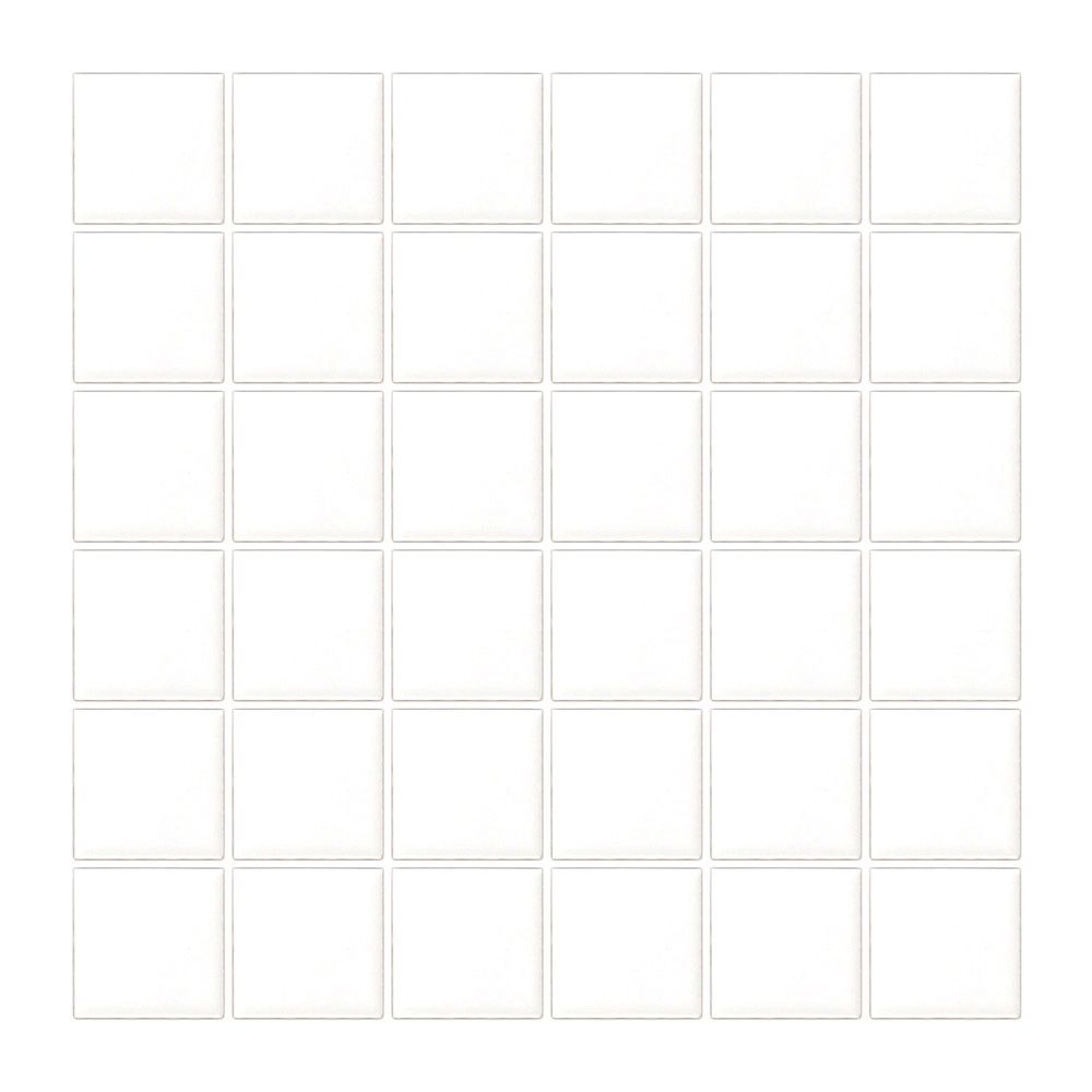 White 2" Square 12x12