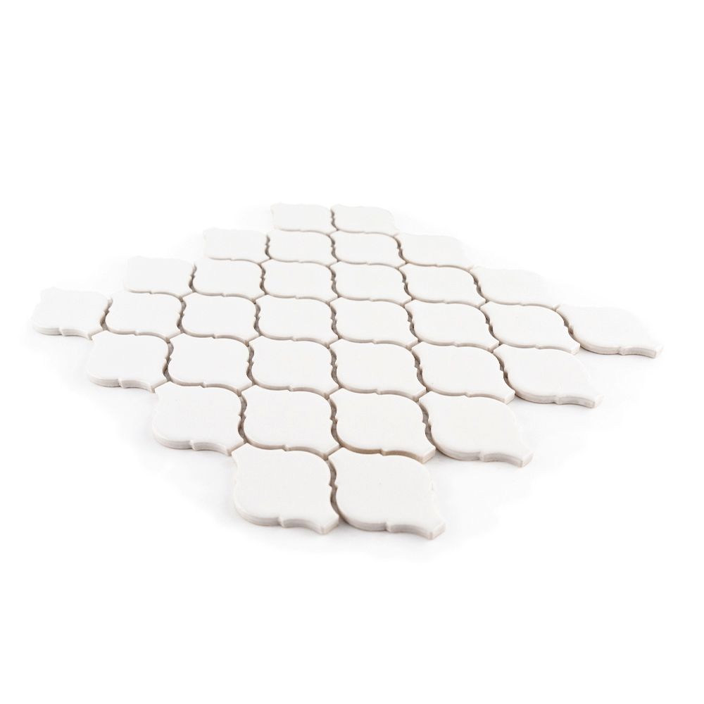 White 2.75" Arabesque 10x11