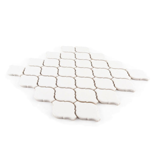 White 2.75" Arabesque 10x11