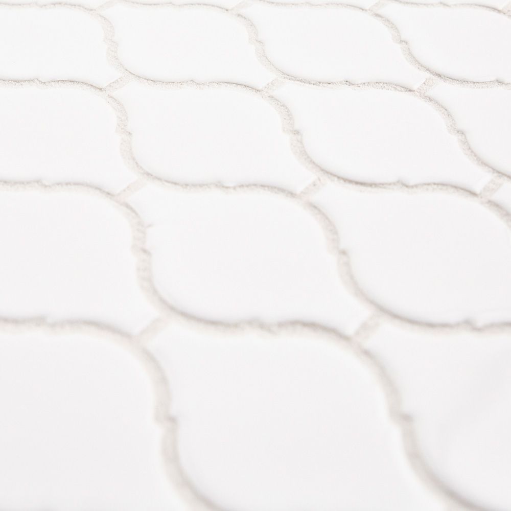 White 2.75" Arabesque 10x11