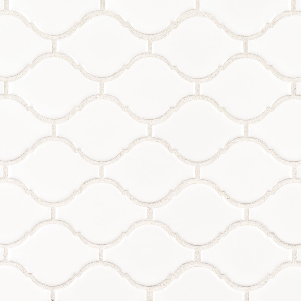 White 2.75" Arabesque 10x11