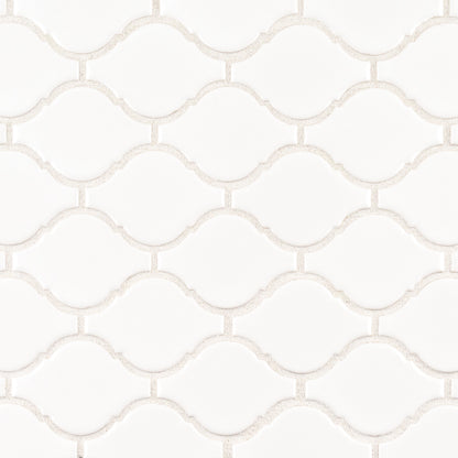 White 2.75" Arabesque 10x11