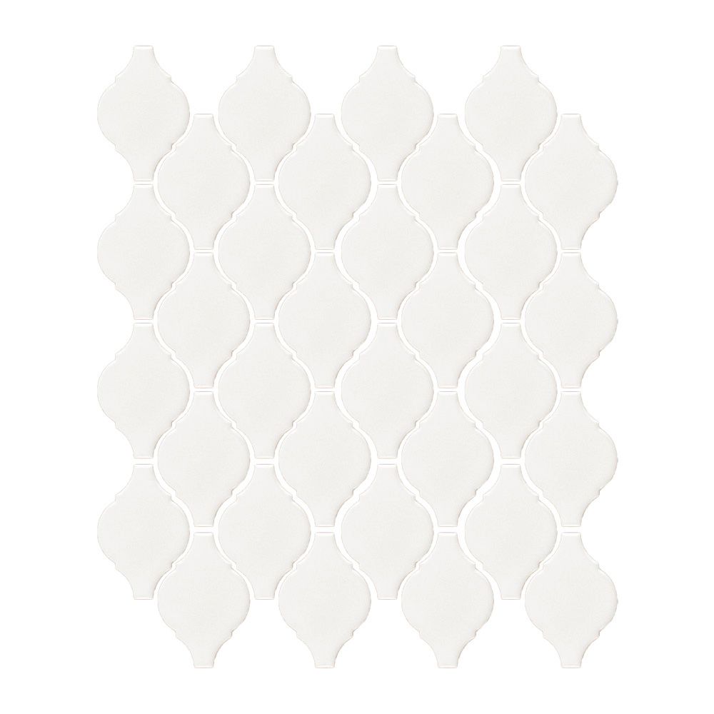 White 2.75" Arabesque 10x11
