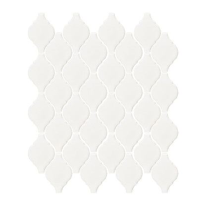 White 2.75" Arabesque 10x11